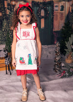 Christmas Traditions Girls Boutique Dress