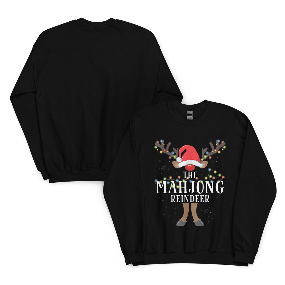 The Mahjong Reindeer Christmas Sweatshirt – Funny Holiday Game Night Top