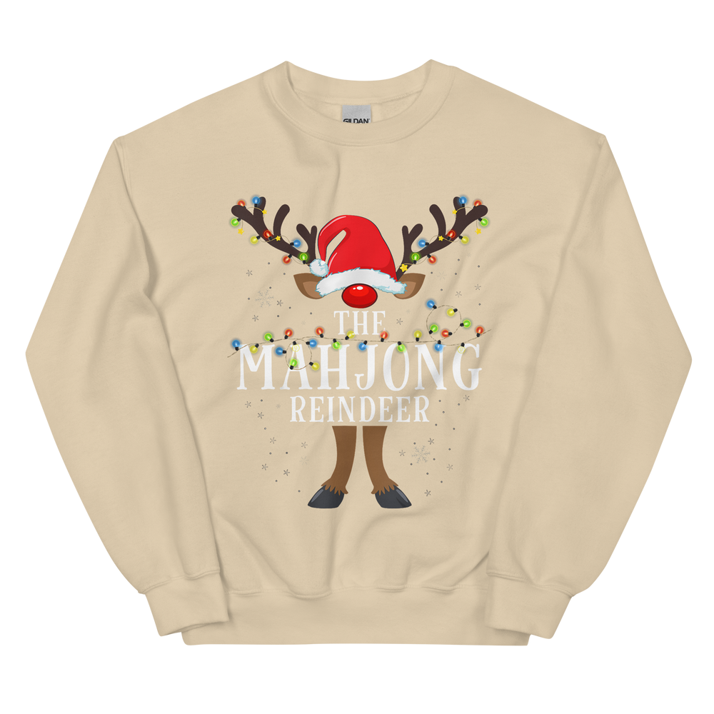 The Mahjong Reindeer Christmas Sweatshirt – Funny Holiday Game Night Top