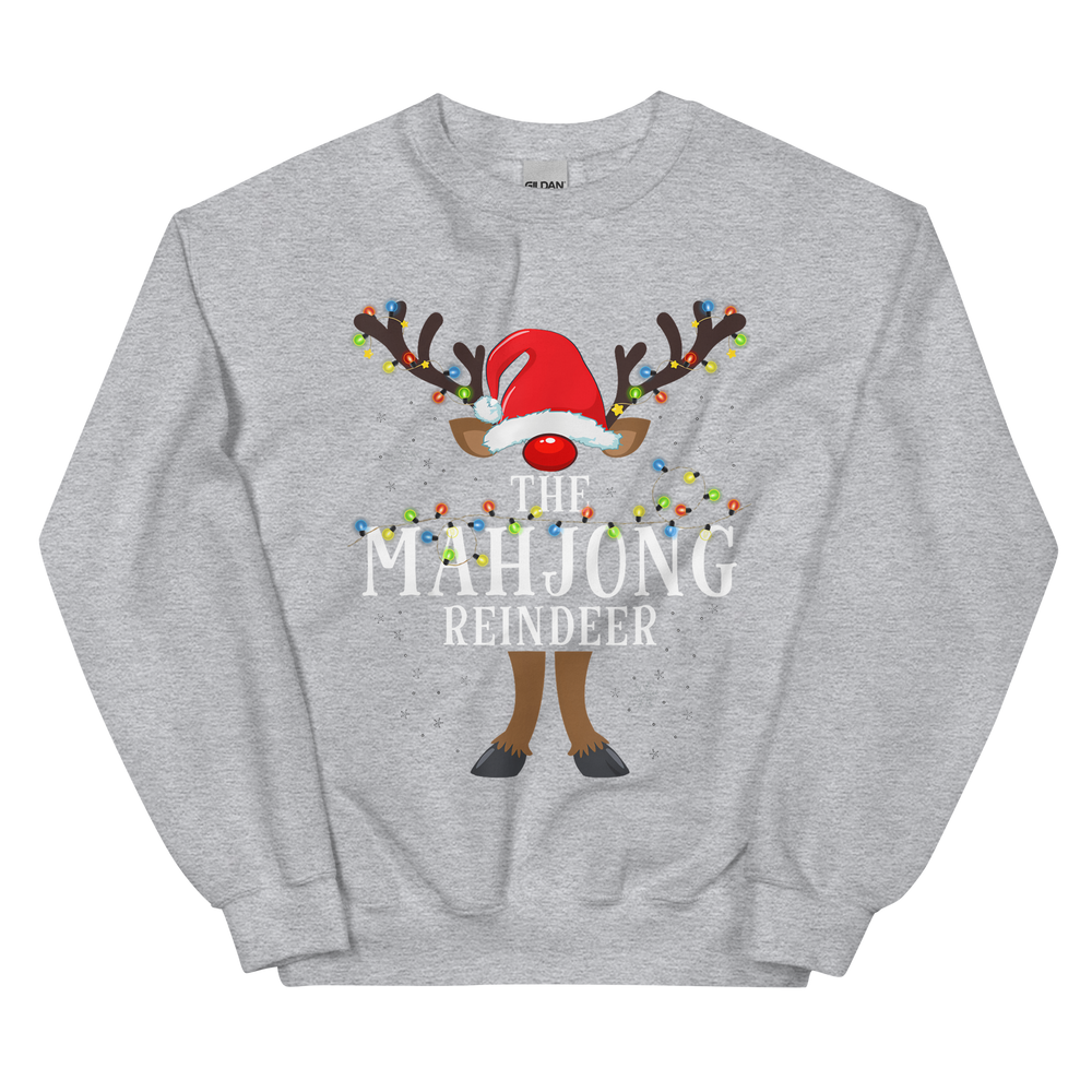 The Mahjong Reindeer Christmas Sweatshirt – Funny Holiday Game Night Top