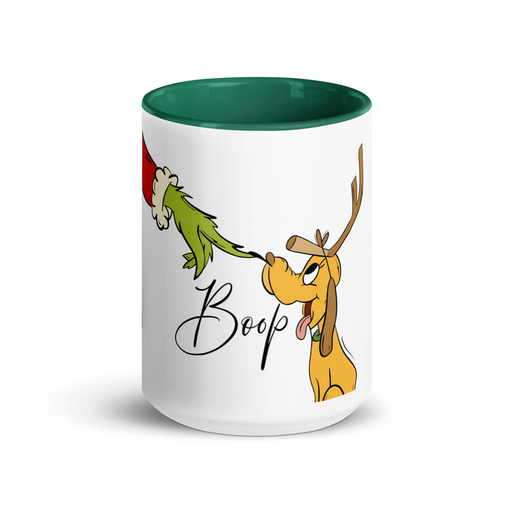 BOOP!! Its the Grinch + MAX!!! Mug with Red or Green Accent Colors