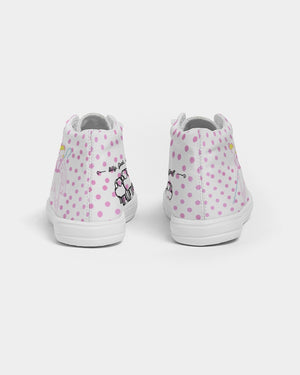 Bo Peep and her sheep! Girls Hightop Canvas Sneakers