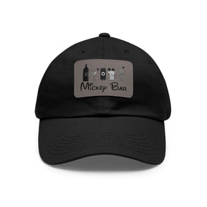 Here for the Drinks - MICKEY BAR - Men's Hat with Leather Patch