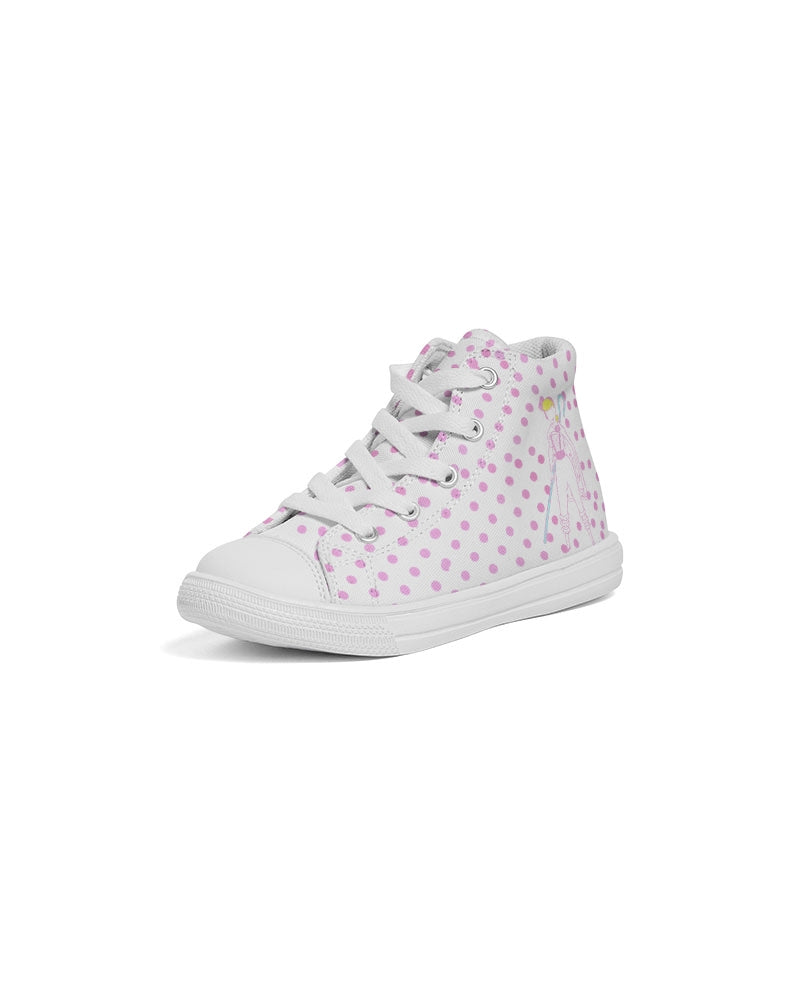 Bo Peep and her sheep! Girls Hightop Canvas Sneakers