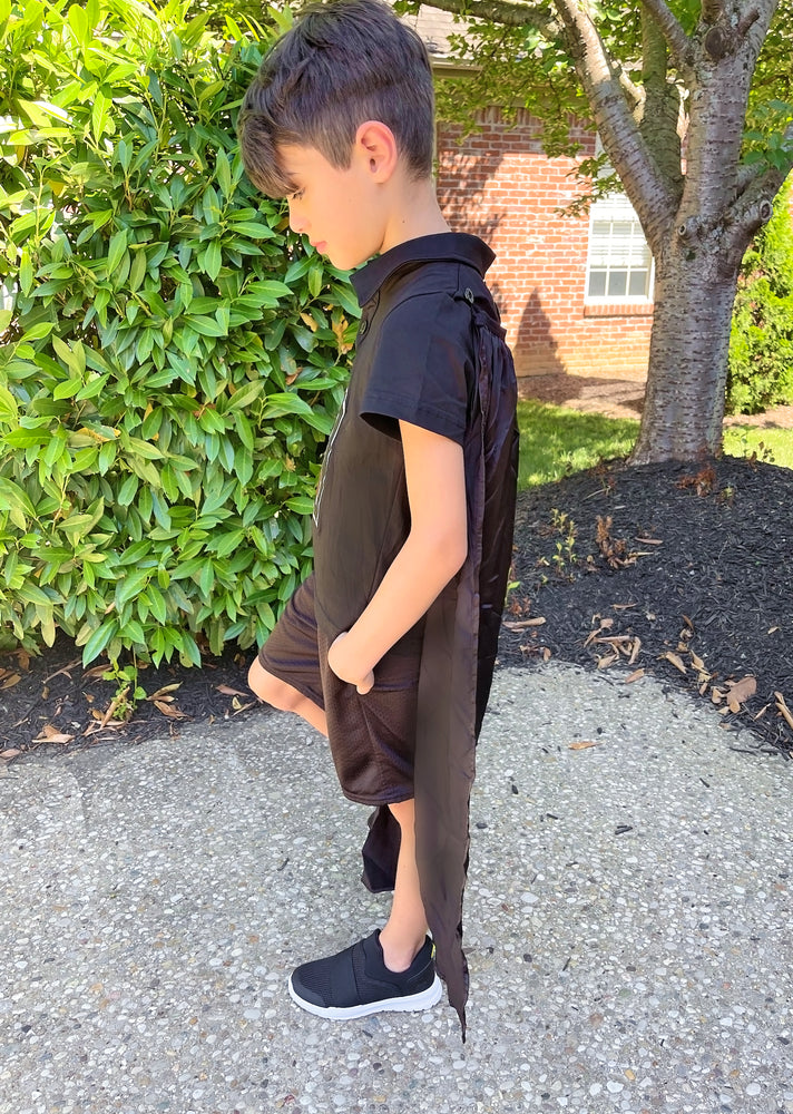 Galactic Dark Side - Boys Top with Cape