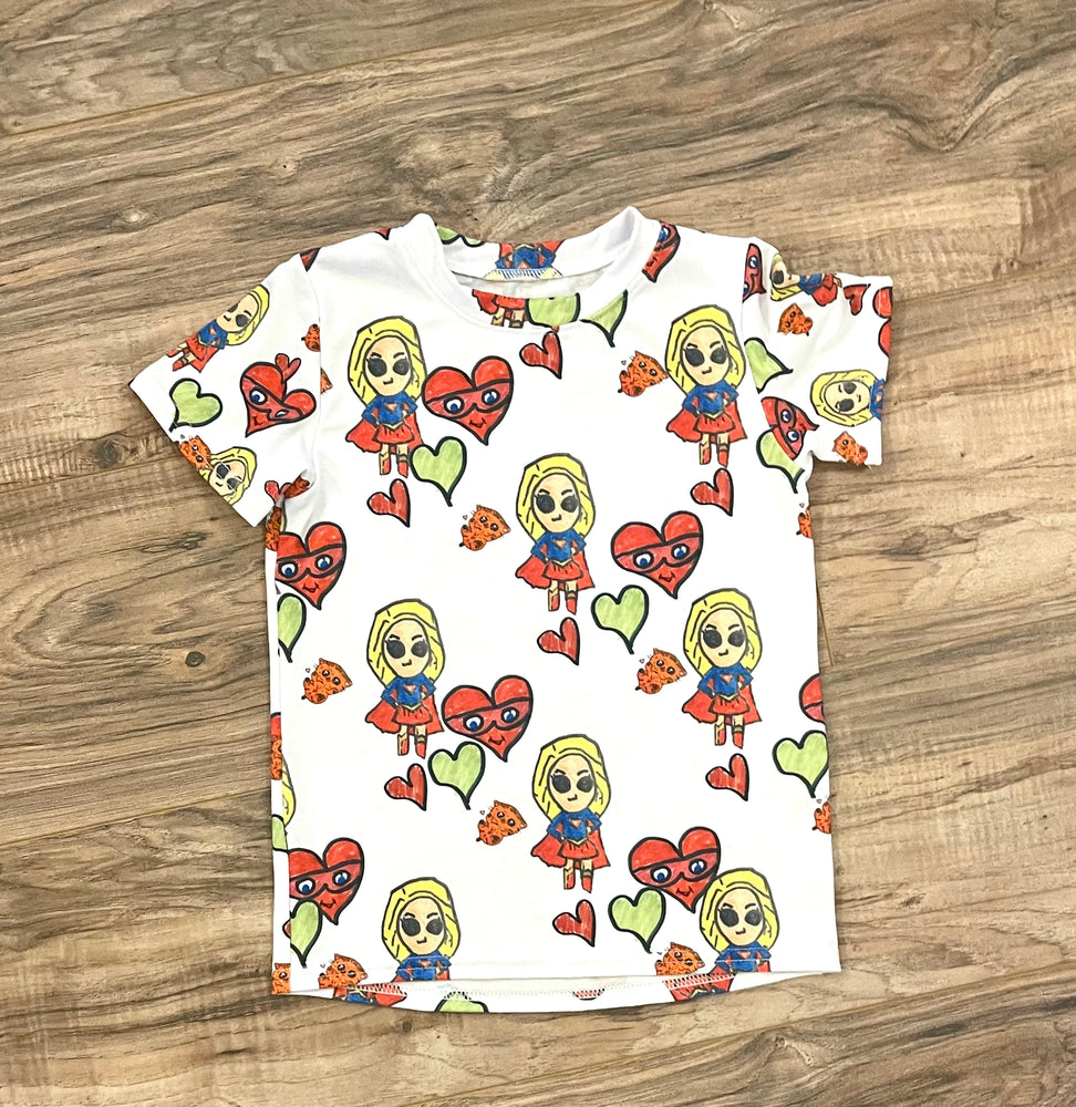 All Over Print CUSTOM Tee! Your childs ARTWORK on a T-Shirt