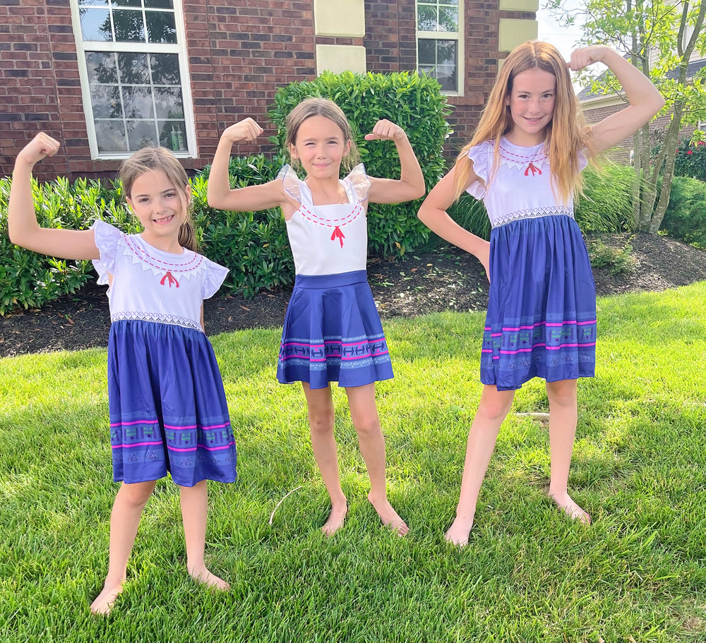 Strong Sister - Flutter Sleeve Girls Dress