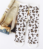 Slouch Knee-High Leopard Girls Socks