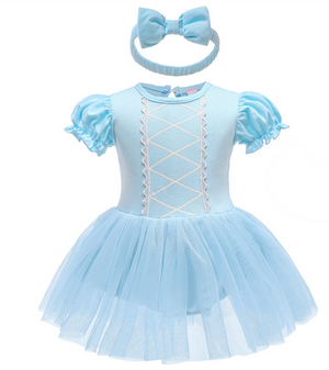 
            
                Load image into Gallery viewer, Glass Slipper Princess - Baby Romper Tutu
            
        
