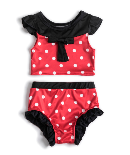 Polka Dotted 2-piece swimsuit