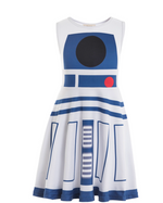 Blue Galactic Droid - Girls Dress