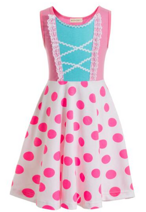 
            
                Load image into Gallery viewer, Pink - Bo Peep - Girls Dress
            
        