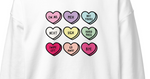 Ew. NO.  Valentine Rejection Hearts - Unisex Sweatshirt