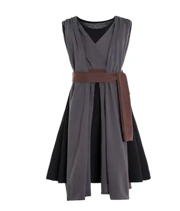 
            
                Load image into Gallery viewer, Star Rey costume The Rise Of Sky -  Rey Cosplay Costume Jedi - Girls Dress
            
        
