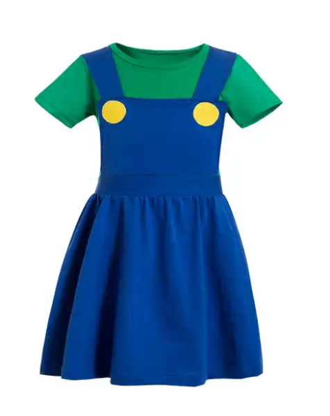 
            
                Load image into Gallery viewer, Its ME- Luigi Girls Dress!
            
        