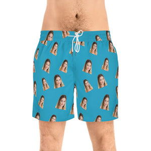 Bachelor Party - Brides Face - Men's Mid-Length Swim Shorts - Fully Customizable