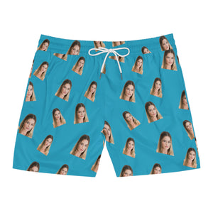 Bachelor Party - Brides Face - Men's Mid-Length Swim Shorts - Fully Customizable