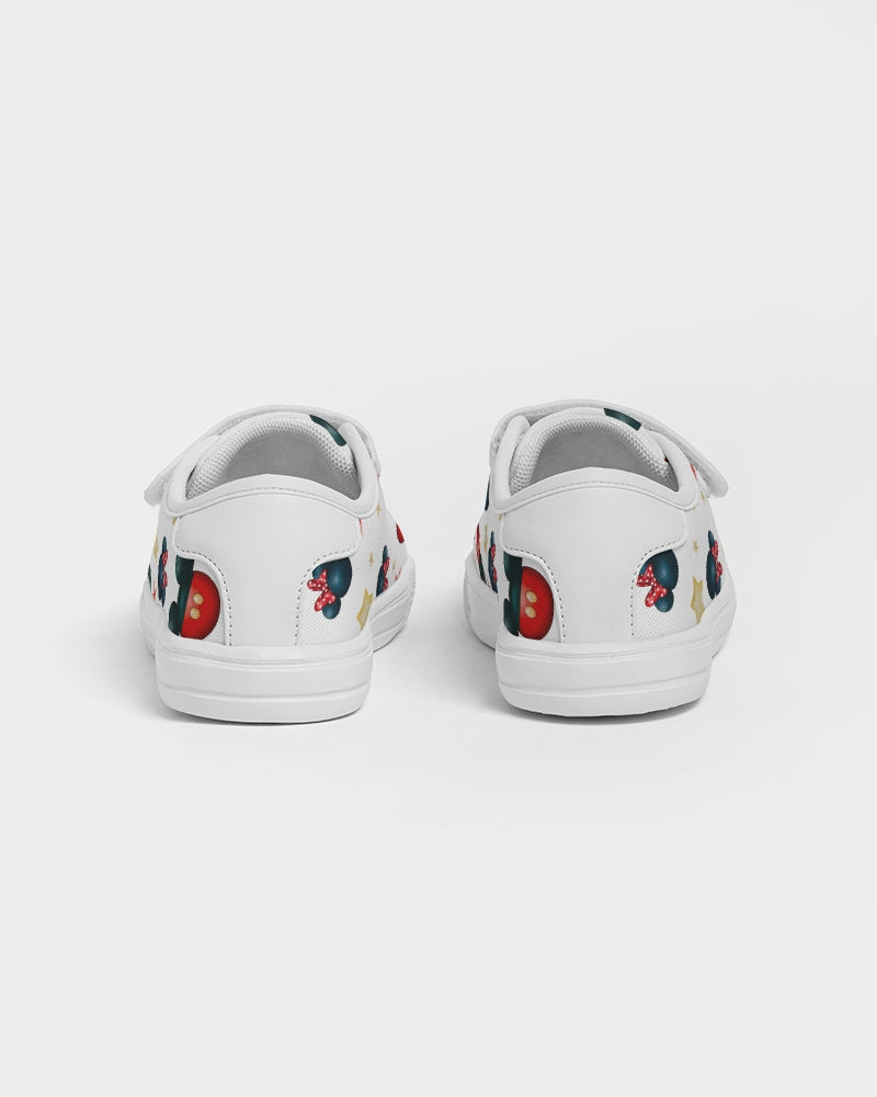 Mouse Face - Watercolor Kids Velcro Sneaker