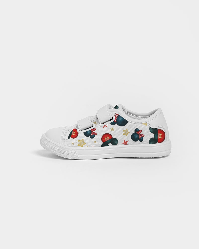 Mouse Face - Watercolor Kids Velcro Sneaker