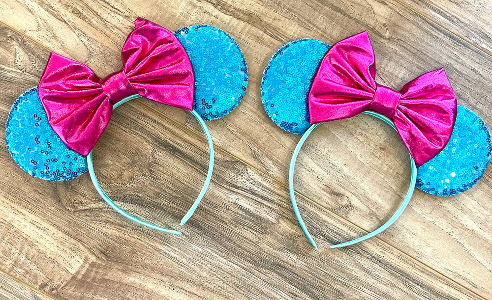 Blue and Pink Raspberry Ears! *ELIGIBLE FOR FREE PAIR* WITH $30 PURCHASE
