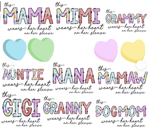 Personalized Valentine Sweatshirt - Mama, Mimi, Nonna, Nana, Gigi, Mamaw, DogMOM!!!